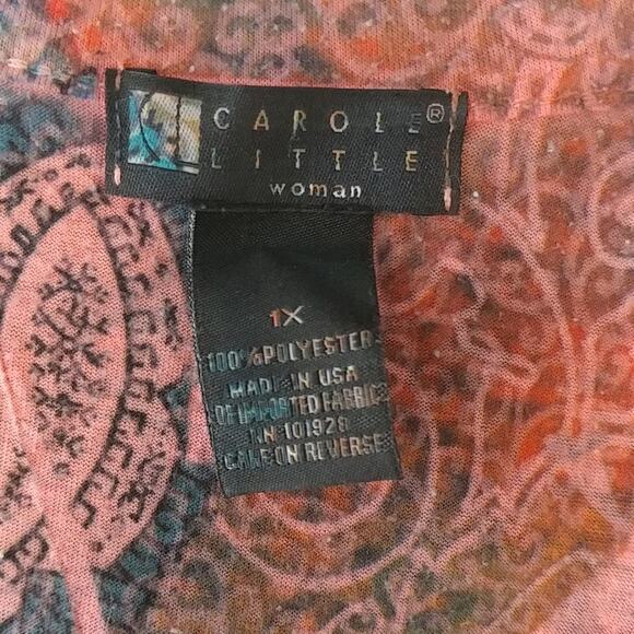 Carole Little Beaded Top Size 1X - Picture 4 of 5